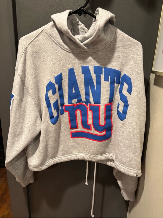 47 Tops - '47 Light Gray Hoodie with Blue Logo